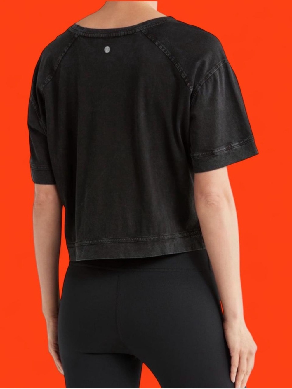 Z by Zella Black Boxy Cropped Crewneck Tee - Women - Picture 8 of 9